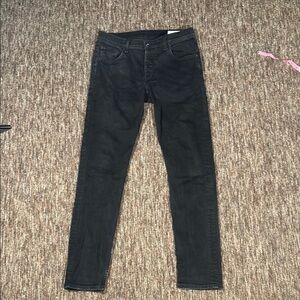 rag & bone slim 2 fit straight leg jeans black size 32